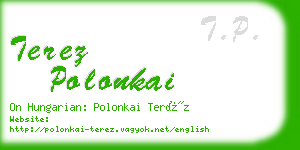 terez polonkai business card